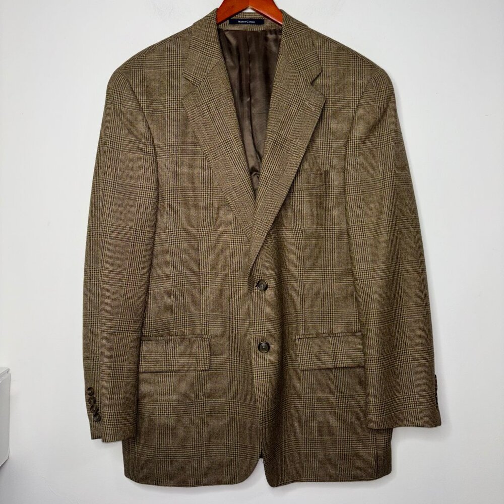 Ralph Lauren Brown Plaid Blazer
